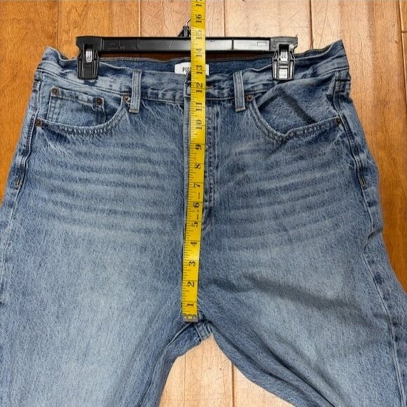 Pistola Womens Cassie Super High Rise Straight Jeans Distressed Size 31 Button - Picture 8 of 13